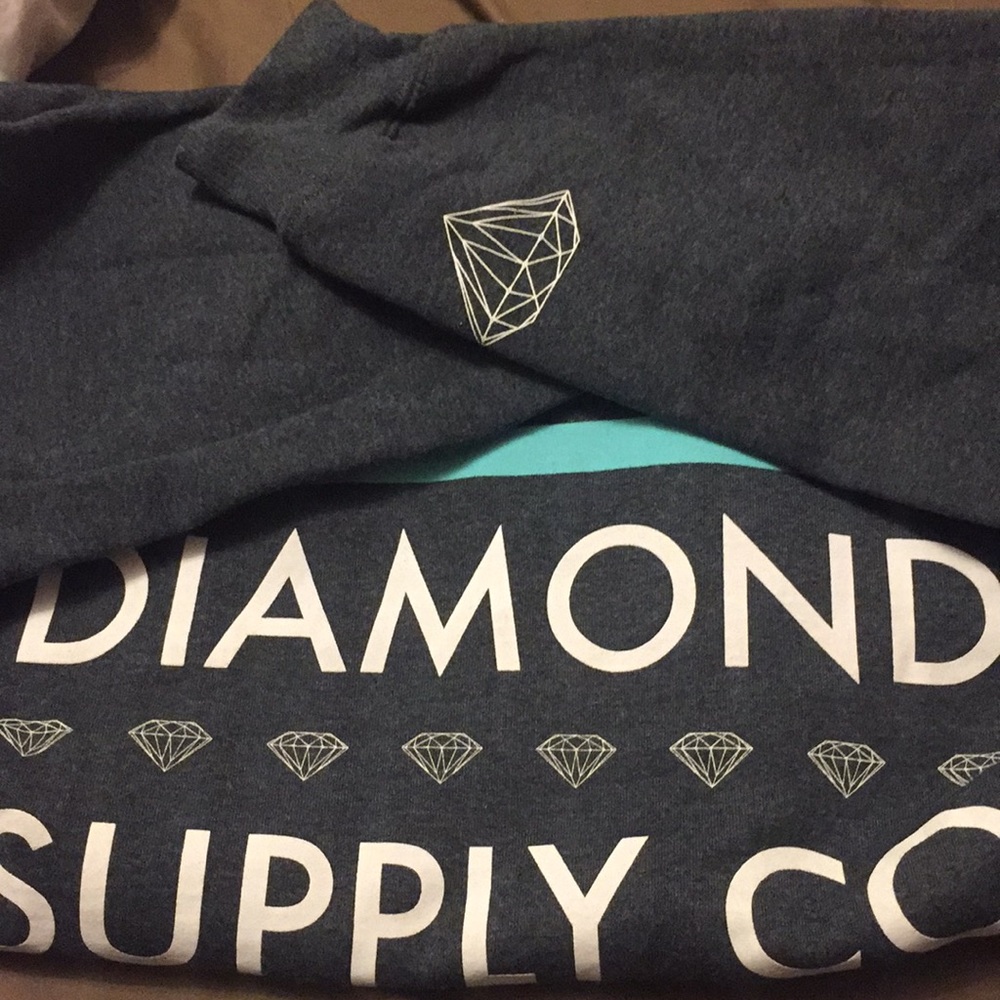 Medium charcoal Grey Diamond Supply Co . Crew neck
